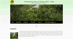 Desktop Screenshot of ify-india.icfre.gov.in