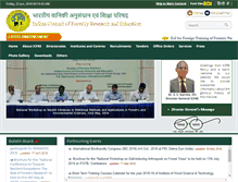Tablet Screenshot of icfre.gov.in
