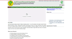 Desktop Screenshot of afri.icfre.gov.in